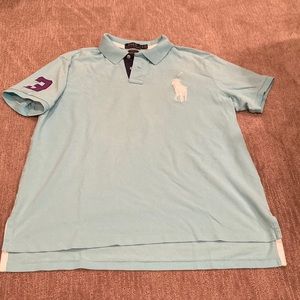 Polo RL light blue polo, XL